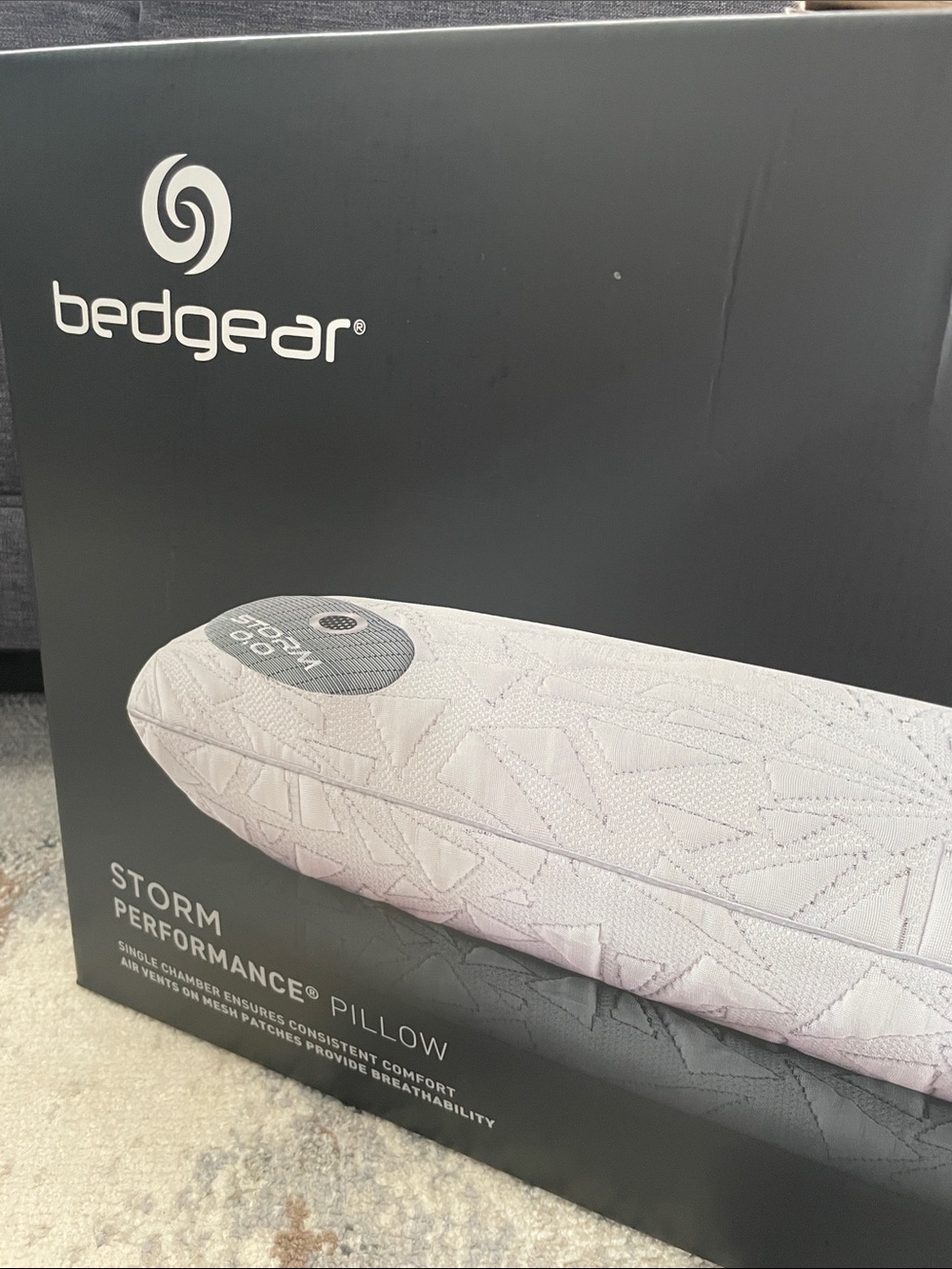 Bedgear Storm Performance Pillow Level 0.0 Stomach Sleeper XS or S body type